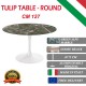 127 cm Tavolo Tulip Marbre Verte ronde