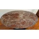 179 x 111 cm oval Tulip table - Ruby red marble