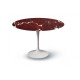 107 cm Tulip tafel Robijn rood marmer ronde