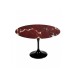 127 cm Tulip tafel Robijn rood marmer ronde