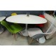 Oval Laminate Tulip table cm 160x85 + 6 DSW chairs