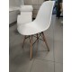 Oval Laminate Tulip table cm 160x85 + 6 DSW chairs