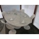 Round Tulip table - Carrara marble