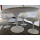 Round Tulip table - Carrara marble